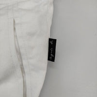 agnes b. サイズ42 コットン ワイド ジーンズ デニムパンツ ホワイト レディース アニエスベー【中古】5-0402G∞