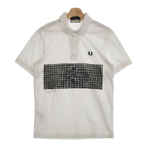 MARGARET HOWELL/FRED PERRY 579-3266040 POLO SHIRT 40 ポロシャツ ホワイト レディース マーガレットハウエル/フレッドペリー【中古】4-0831S♪