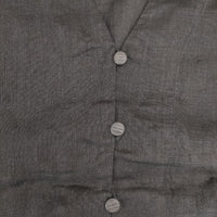 atelier naruse linen shirt cardigan リネンシャツカーディガン 定価20350円 na-t02001 ブラウス シャツ ブラック レディース アトリエナルセ【中古】5-0402M∞
