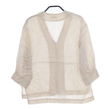 atelier naruse linen shirt cardigan リネンシャツカーディガン 定価20350円 na-t02002 ブラウス シャツ ベージュ レディース アトリエナルセ【中古】5-0402M∞