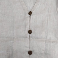 atelier naruse linen shirt cardigan リネンシャツカーディガン 定価20350円 na-t02002 ブラウス シャツ ベージュ レディース アトリエナルセ【中古】5-0402M∞