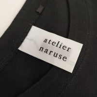 atelier naruse コットンスタンダード na-t07001/t07002 半袖Ｔシャツ カットソー ブラック レディース アトリエナルセ【中古】5-0706S∞