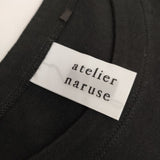 atelier naruse コットンスタンダード na-t07001/t07002 半袖Ｔシャツ カットソー ブラック レディース アトリエナルセ【中古】5-0706S∞