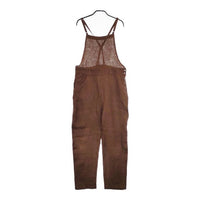 atelier naruse リネンヘリンボンサロペットパンツ 定価25300円 na-F05088 サロペット ブラウン レディース アトリエナルセ【中古】5-0402M∞