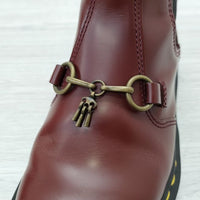 Needles/Dr.Martens 2976 SNAFFLE CHELSEA BOOTS チェルシーブーツ サイドゴア UK4 サイズ23cm 26908600 ブーツ エンジ レディース ニードルス/ドクターマーチン【中古】4-0918G◎