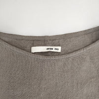 evam eva E193T058 リネンコットンウール スリット ワンピース グレー レディース エヴァムエヴァ【中古】5-0402M∞