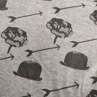 Mint Designs 総柄 コットン 半袖Ｔシャツ カットソー グレー レディース ミントデザインズ【中古】5-0724S∞