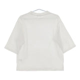 BEAUTY&YOUTH UNITED ARROWS 五分袖 コットン Ｔシャツ カットソー ホワイト レディース ビューティアンドユース【中古】5-0504M∞