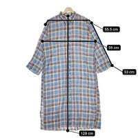 JOURNAL STANDARD TCチェックシャツワンピース ポリエステルコットン ワンピース ブルー レッド レディース ジャーナルスタンダード【中古】5-0126M∞