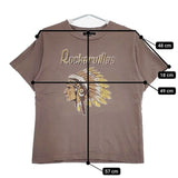 GOOD ROCK SPEED indian T-shirts インディアン プリント 顔料染め 加工 半袖Ｔシャツ カットソー ブラウン レディース グッドロックスピード【中古】5-0724S∞