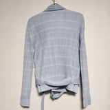 PLEATS PLEASE ISSEY MIYAKE PP71-JD652 プリーツライダース ジャケット ブルー レディース プリーツプリーズ【中古】4-1010M∞