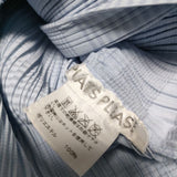 PLEATS PLEASE ISSEY MIYAKE PP71-JD652 プリーツライダース ジャケット ブルー レディース プリーツプリーズ【中古】4-1010M∞