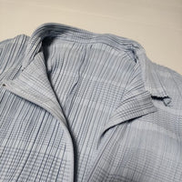 PLEATS PLEASE ISSEY MIYAKE PP71-JD652 プリーツライダース ジャケット ブルー レディース プリーツプリーズ【中古】4-1010M∞