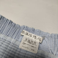 PLEATS PLEASE ISSEY MIYAKE PP71-JG654 サイドベルト プリーツ スカート ブルー レディース プリーツプリーズ【中古】4-1010M∞