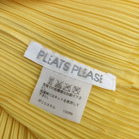 PLEATS PLEASE ISSEY MIYAKE プリーツ エンボス加工 星柄 スター PP81-JK143 Ｔシャツ カットソー イエロー レディース プリーツプリーズ【中古】5-0724S∞