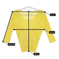 PLEATS PLEASE ISSEY MIYAKE プリーツ エンボス加工 星柄 スター PP81-JK143 Ｔシャツ カットソー イエロー レディース プリーツプリーズ【中古】5-0724S∞