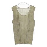 PLEATS PLEASE ISSEY MIYAKE プリーツ PP83-JK651 ノースリーブ Ｔシャツ カットソー グレージュ レディース プリーツプリーズ【中古】5-0601S∞