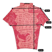 PLEATS PLEASE ISSEY MIYAKE プリーツ 総柄 PP71-JK816 半袖Ｔシャツ カットソー レッド ピンク レディース プリーツプリーズ【中古】5-0601S∞