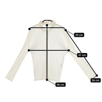 PLEATS PLEASE ISSEY MIYAKE プリーツ 羽織 PP63-JJ201 ポリエステル ブラウス シャツ オフホワイト レディース プリーツプリーズ【中古】5-0301M∞