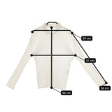 PLEATS PLEASE ISSEY MIYAKE プリーツ 羽織 PP63-JJ201 ポリエステル ブラウス シャツ オフホワイト レディース プリーツプリーズ【中古】5-0301M∞