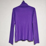 PLEATS PLEASE ISSEY MIYAKE プリーツ ハイネック タートルネック PP73-FK344 長袖Ｔシャツ カットソー ロンＴ パープル レディース プリーツプリーズ【中古】4-1002M∞