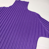 PLEATS PLEASE ISSEY MIYAKE プリーツ ハイネック タートルネック PP73-FK344 長袖Ｔシャツ カットソー ロンＴ パープル レディース プリーツプリーズ【中古】4-1002M∞