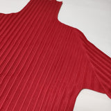 PLEATS PLEASE ISSEY MIYAKE プリーツ ハイネック タートルネック PP83-FK356 長袖Ｔシャツ カットソー ロンＴ レッド レディース プリーツプリーズ【中古】4-1002M∞