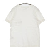 MHL. 595-9168501 PRINTED COTTON JERSEY サイズ3 ロゴ ポケット 半袖Ｔシャツ カットソー ホワイト レディース エムエイチエル【中古】5-0708S♪