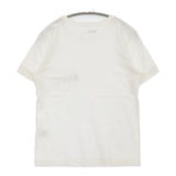 MHL. 595-9168501 PRINTED COTTON JERSEY サイズ3 ロゴ ポケット 半袖Ｔシャツ カットソー ホワイト レディース エムエイチエル【中古】5-0708S♪