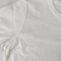 MHL. 595-9168501 PRINTED COTTON JERSEY サイズ3 ロゴ ポケット 半袖Ｔシャツ カットソー ホワイト レディース エムエイチエル【中古】5-0708S♪