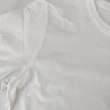 MHL. 595-9168501 PRINTED COTTON JERSEY サイズ3 ロゴ ポケット 半袖Ｔシャツ カットソー ホワイト レディース エムエイチエル【中古】5-0708S♪
