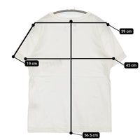 MHL. 595-9168501 PRINTED COTTON JERSEY サイズ3 ロゴ ポケット 半袖Ｔシャツ カットソー ホワイト レディース エムエイチエル【中古】5-0708S♪