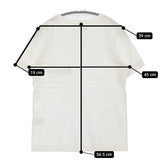 MHL. 595-9168501 PRINTED COTTON JERSEY サイズ3 ロゴ ポケット 半袖Ｔシャツ カットソー ホワイト レディース エムエイチエル【中古】5-0708S♪