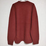 BATONER LAMB WOOL NAPPING CREW NECK BN-22FM-062 セーター ナッピング加工 ニット ワインレッド レディース バトナー【中古】4-0925T∞