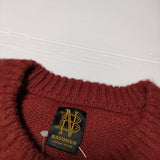 BATONER LAMB WOOL NAPPING CREW NECK BN-22FM-062 セーター ナッピング加工 ニット ワインレッド レディース バトナー【中古】4-0925T∞