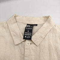 R&D.M.Co- リネン シャツワンピ L ワンピース キナリ ベージュ レディース オールドマンズテーラー【中古】5-0504M∞