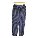 R&D.M.Co- リネン ストライプ イージー パンツ ネイビー ホワイト レディース オールドマンズテーラー【中古】5-0504M∞