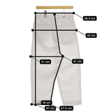 R&D.M.Co- リネン テーパードパンツ リネン パンツ ライトグレー レディース オールドマンズテーラー【中古】5-0504M∞