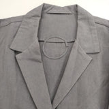 Lin francais d'antan コットン ミドル コート グレー レディース ランフランセダンタン【中古】5-0504M∞