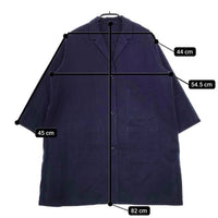 Lin francais d'antan コットン ミドルコート ジャケット コート ネイビー レディース ランフランセダンタン【中古】5-0504M∞