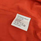 Lin francais d'antan コットン プルオーバー 半袖 ブラウス シャツ レッド レディース ランフランセダンタン【中古】5-0720S∞