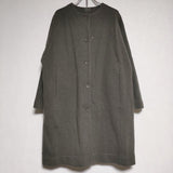 evam eva press wool coat 定価41800円 E183K062 プレスウール コート チャコールグレー レディース エヴァムエヴァ【中古】4-0925T∞