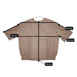 mina perhonen abs1224 sunny hole サイズ36 定価52800円 Vネック ブラウス シャツ ブラウン レディース ミナペルホネン【中古】5-0223S♪