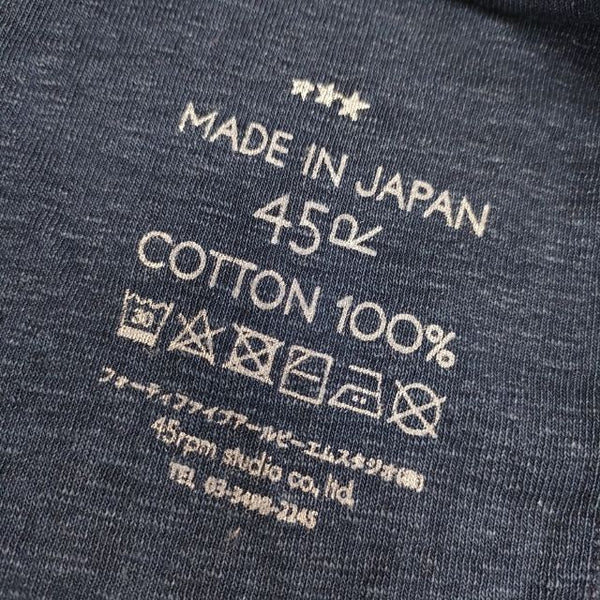 45R/45rpm インディゴ タンクトップ コットン サイズ3