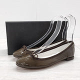 repetto Cendrillon エナメル パテント サイズ36 バレエシューズ ダークブラウン レディース レペット【中古】4-0926G◎