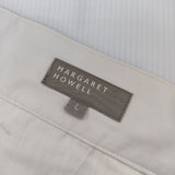 MARGARET HOWELL 579-2140016 トラウザーズ DENSE LIGHT COTTON POPLIN パンツ 22SS オフホワイト メンズ マーガレットハウエル【中古】5-0226M∞