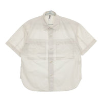 MHL. GARMENT DYE COTTON POPLIN 596-3150553 半袖シャツ 23SS オフホワイト メンズ エムエイチエル【中古】5-0623S∞