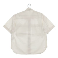 MHL. GARMENT DYE COTTON POPLIN 596-3150553 半袖シャツ 23SS オフホワイト メンズ エムエイチエル【中古】5-0623S∞