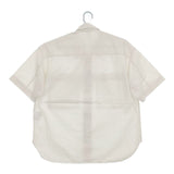 MHL. GARMENT DYE COTTON POPLIN 596-3150553 半袖シャツ 23SS オフホワイト メンズ エムエイチエル【中古】5-0623S∞