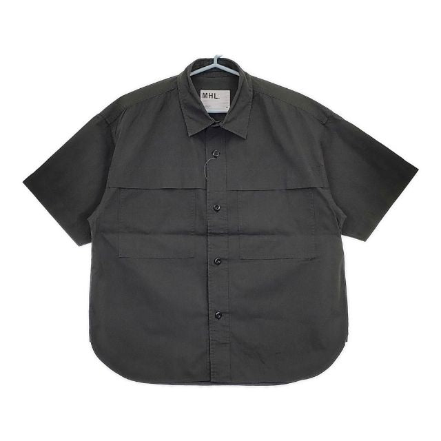 MHL. 596-2150551 DENSE COTTON END ON END SHIRT 半袖シャツ
